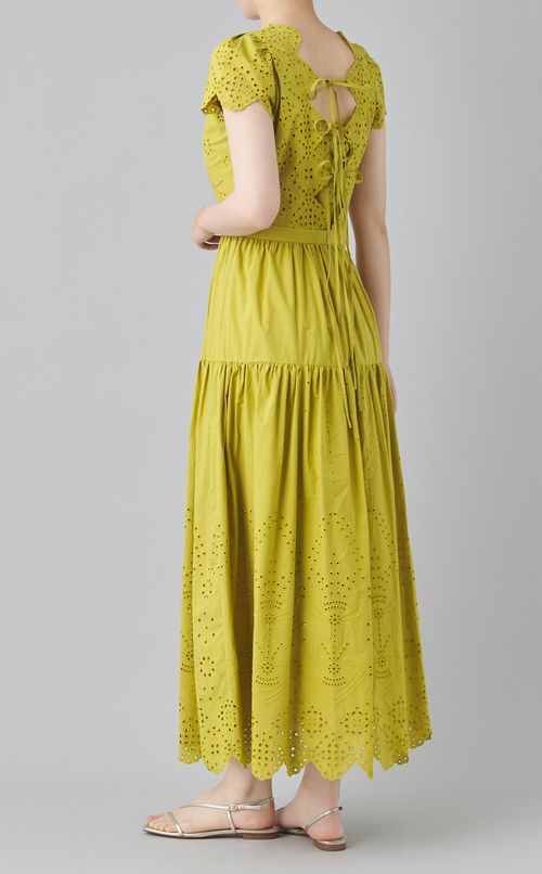 スカラレースカットワークワンピース