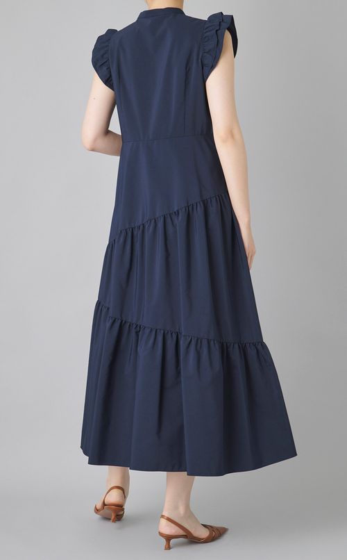 カットワークティアードワンピース