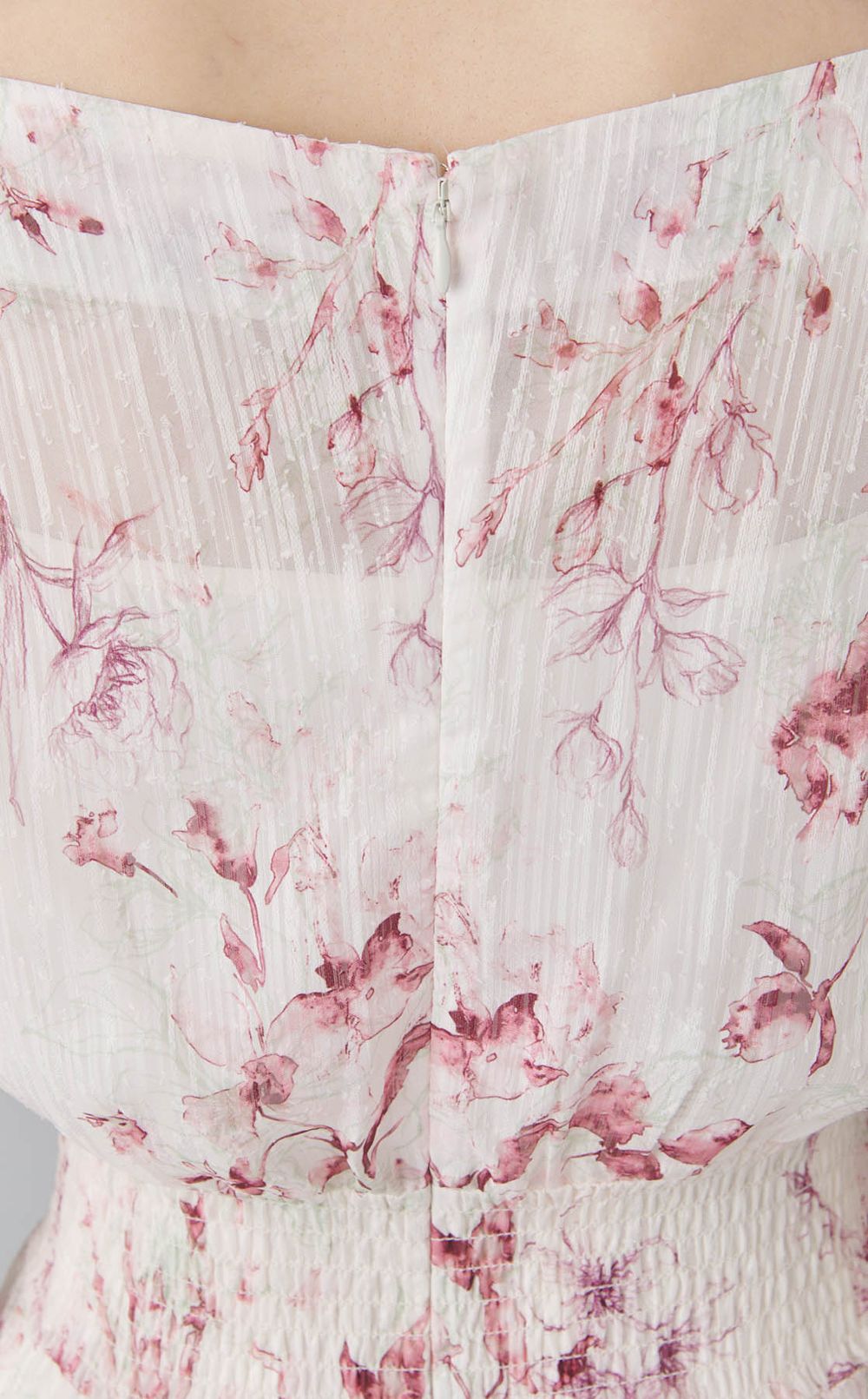 シャーリングプリントワンピース