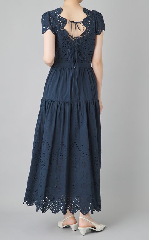 スカラレースカットワークワンピース