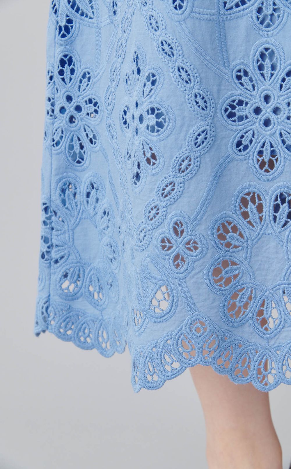 コットンエンブロイダリースカート