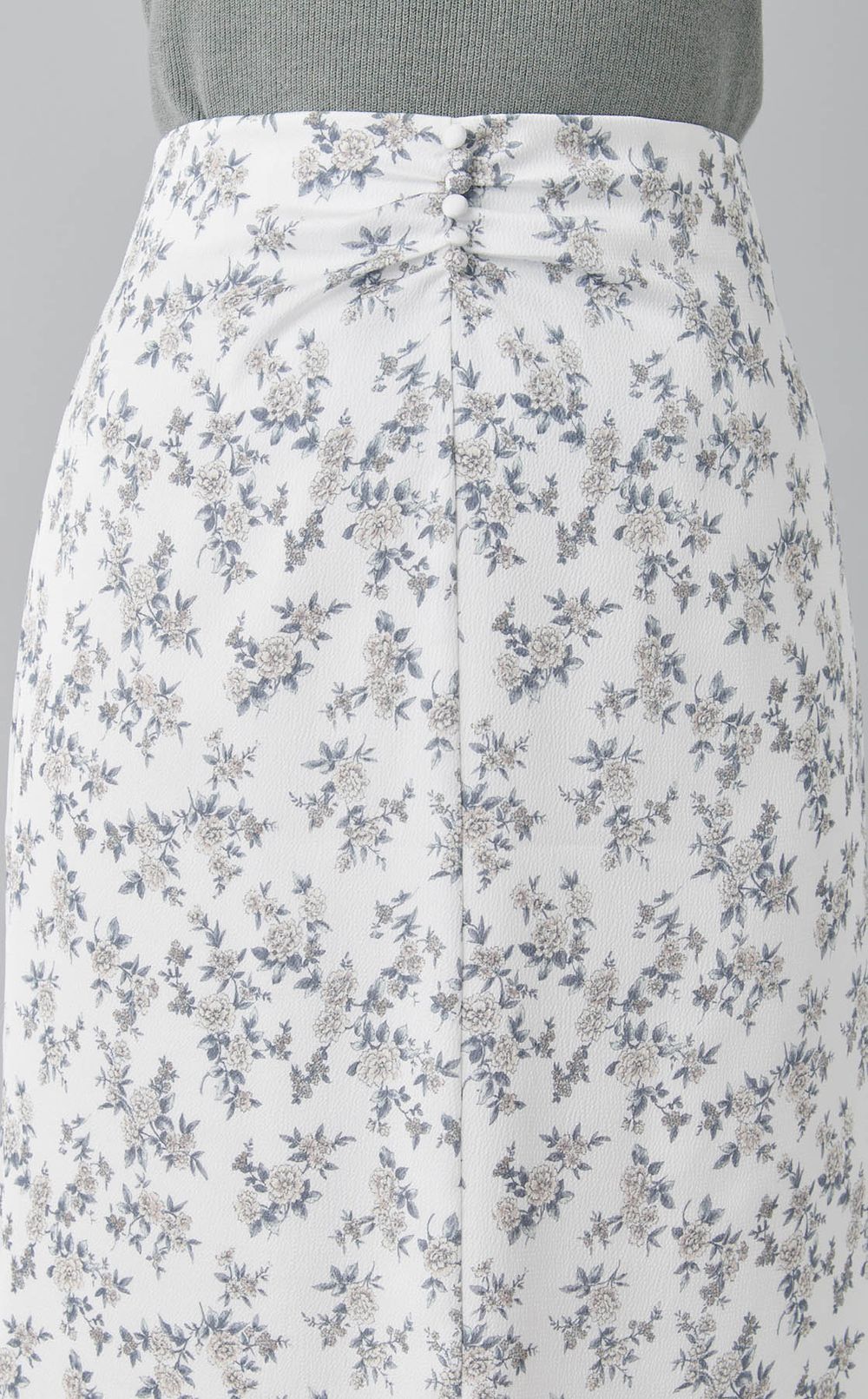 フラワープリントナロースカート