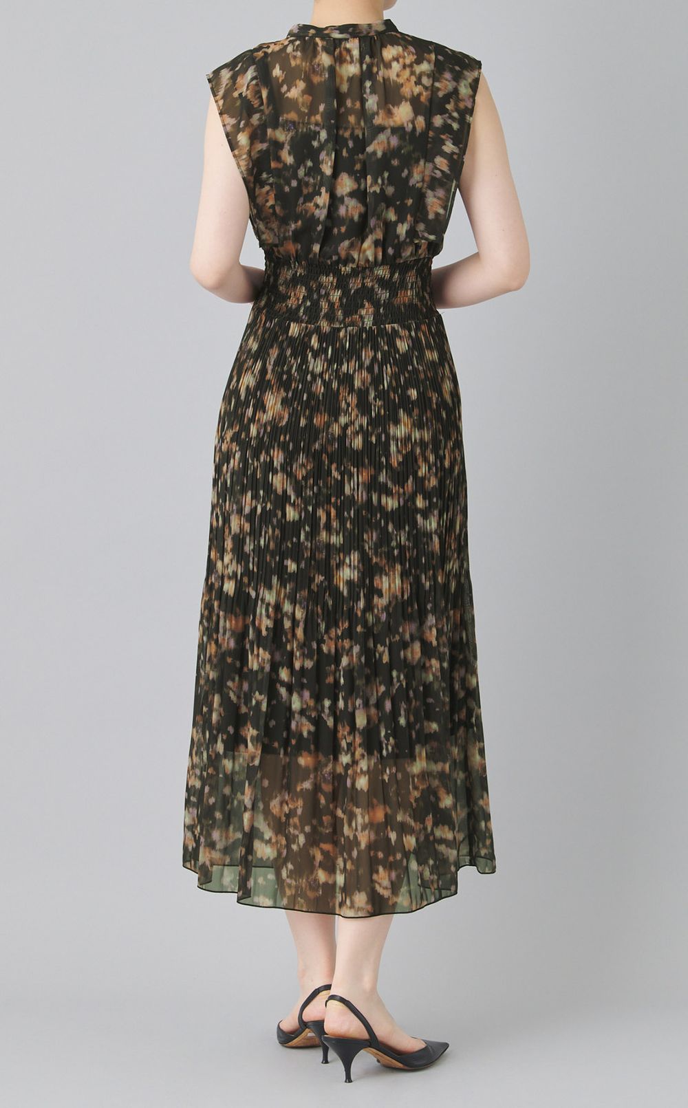 フラワープリントワンピース