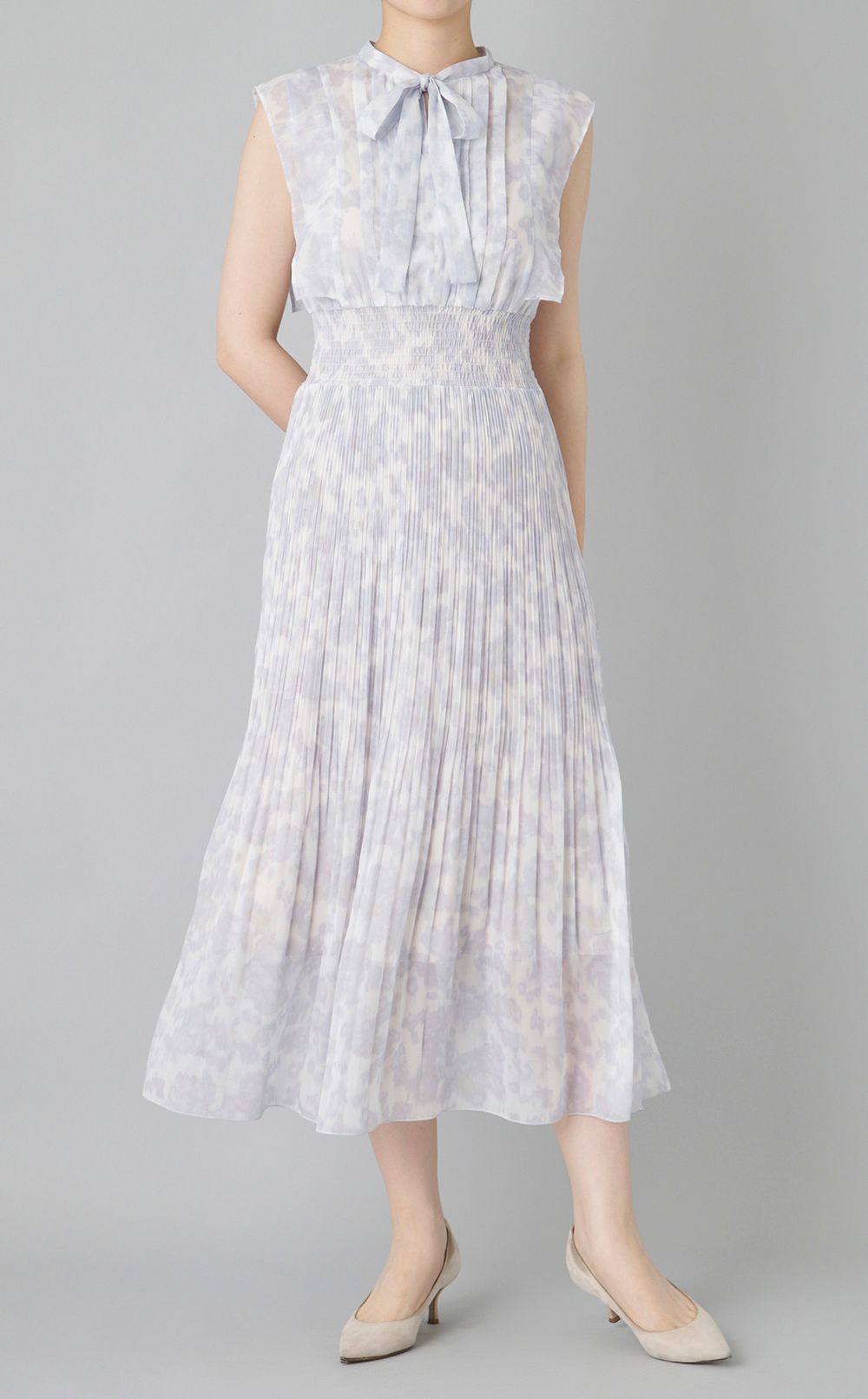 フラワープリントワンピース