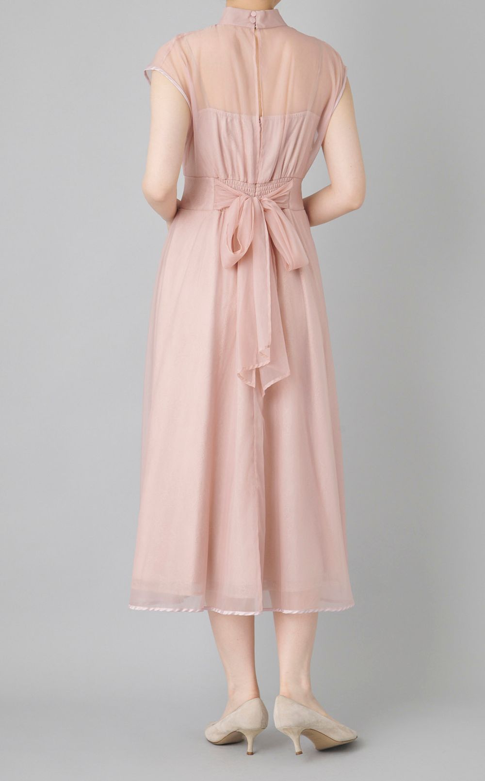 チュールレースレイヤードドレス