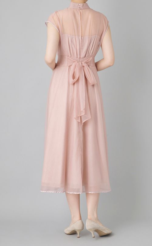 チュールレースレイヤードドレス