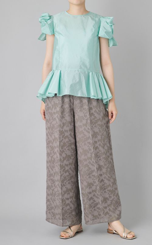 バックリボンセットアップパンツ