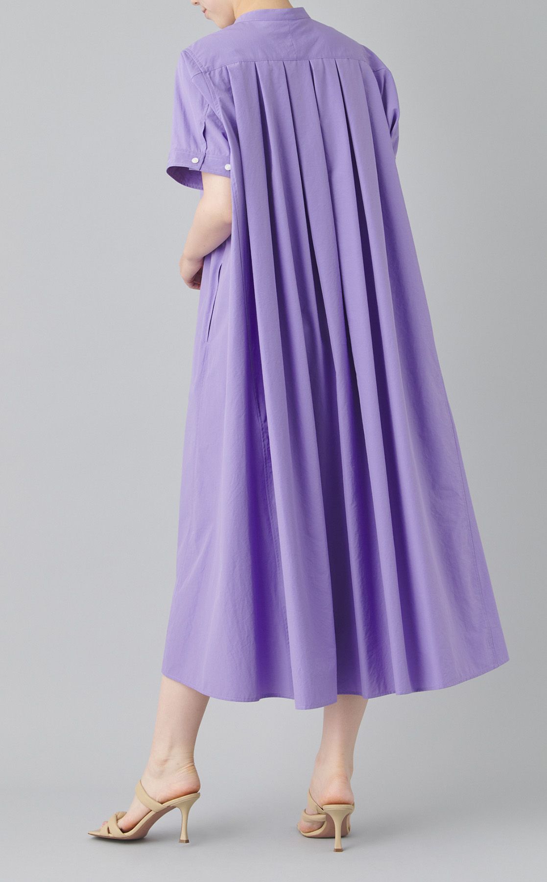 lelill バックタックフラップワンピース lelill｜バックタックフラップワンピース