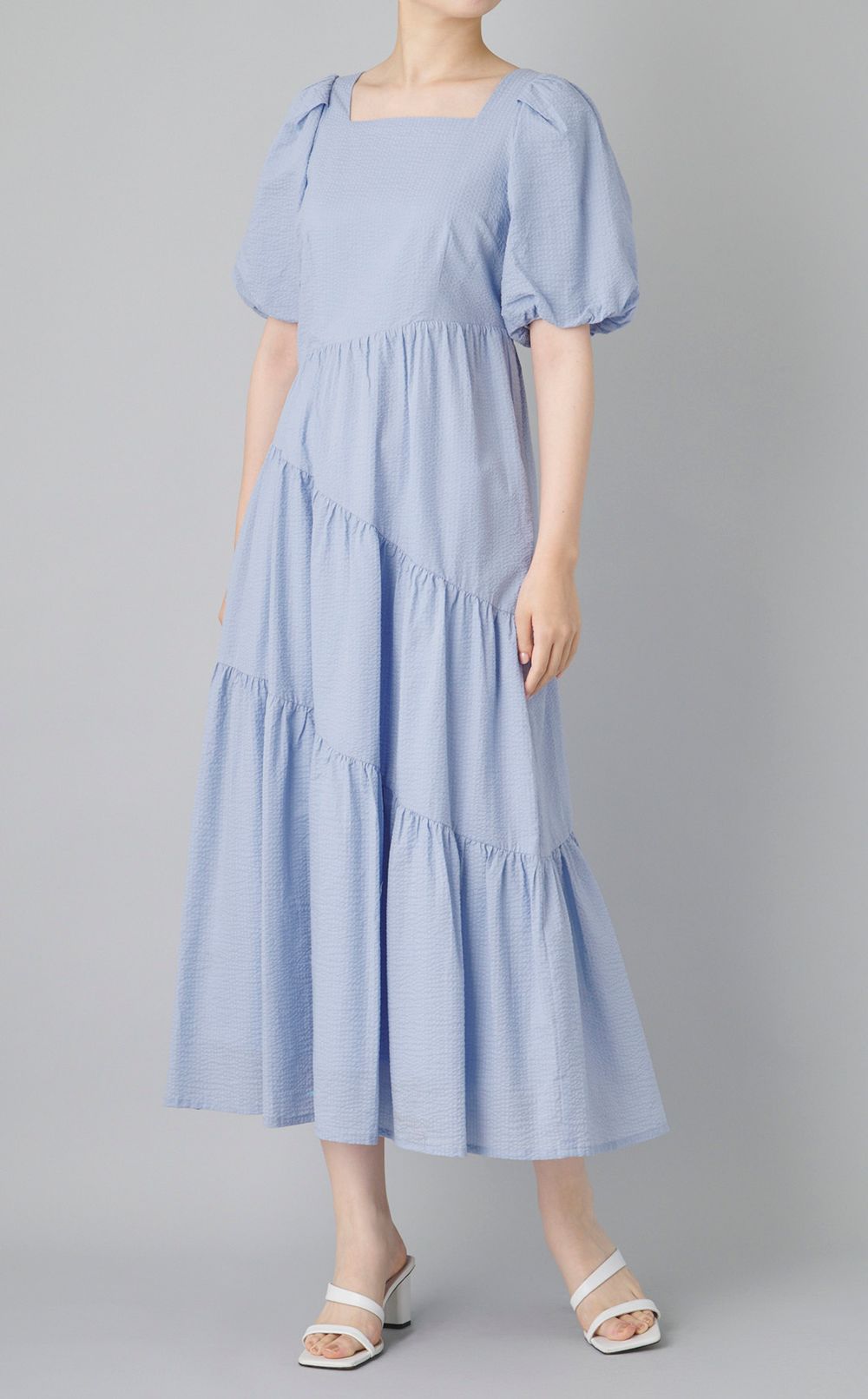 スクエアボリュームワンピース