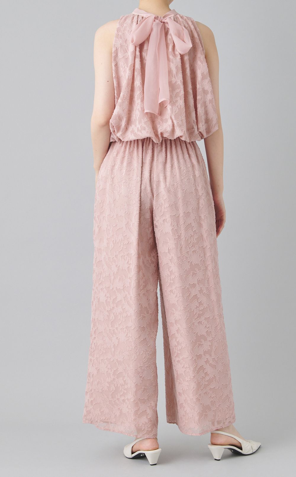 バックリボンセットアップパンツ