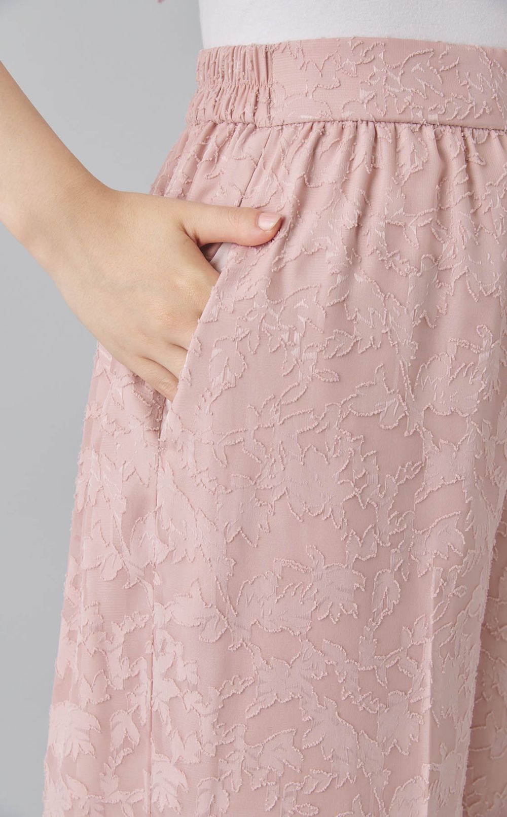 バックリボンセットアップパンツ