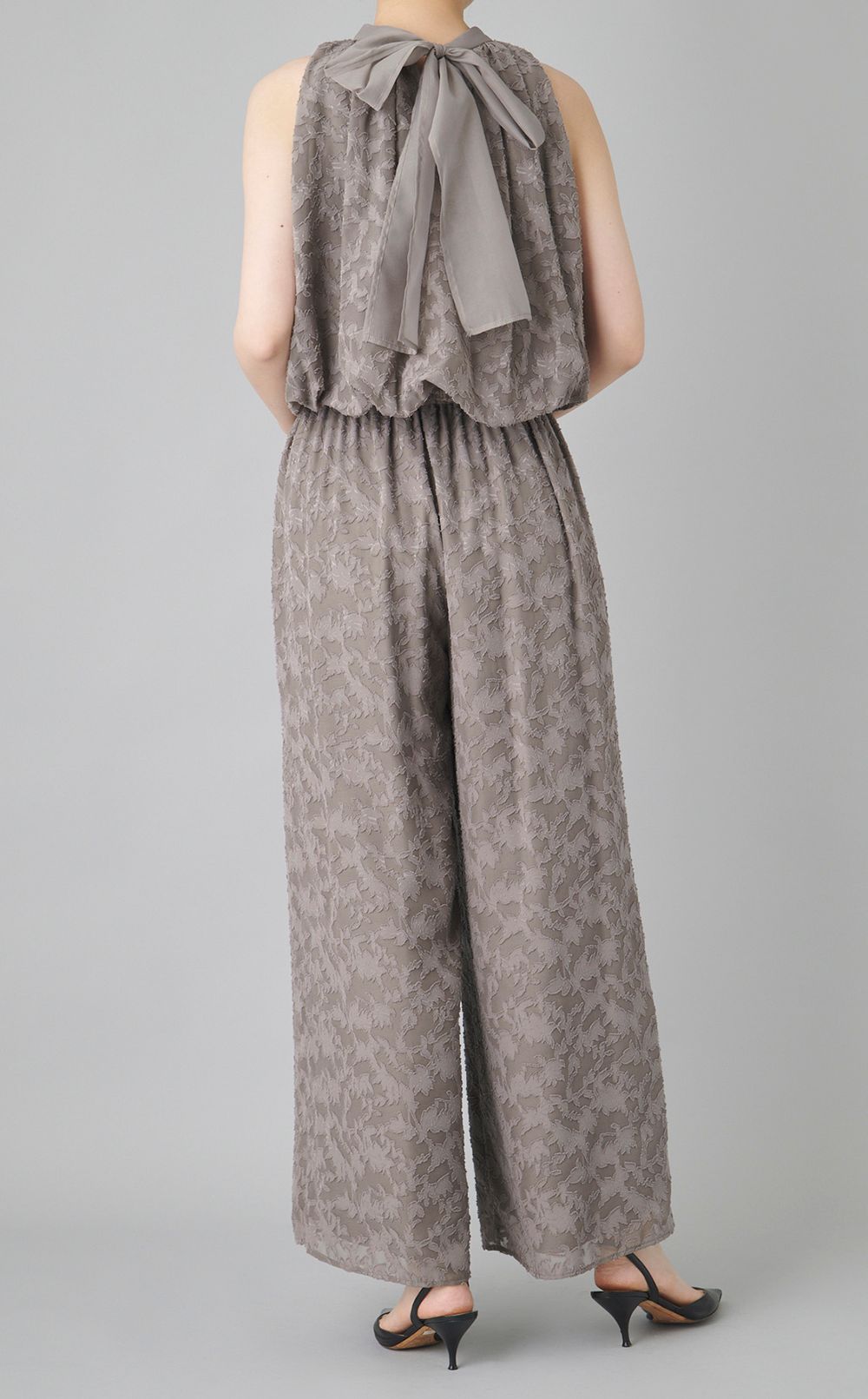 バックリボンセットアップパンツ