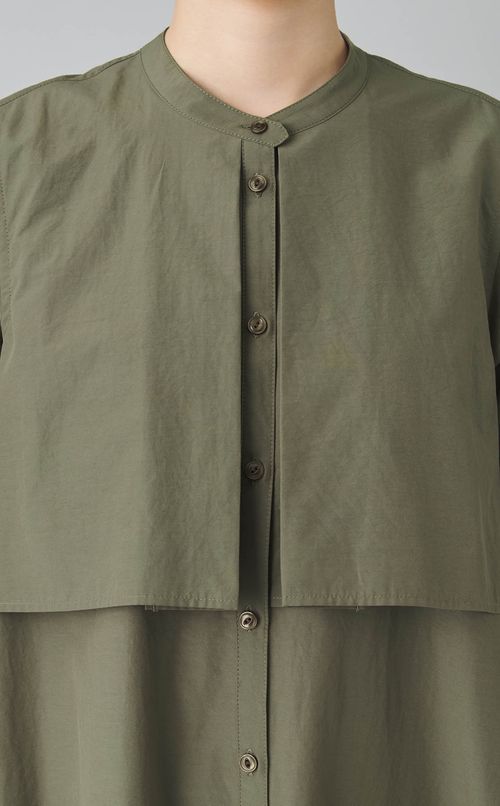 バックタックフラップワンピース