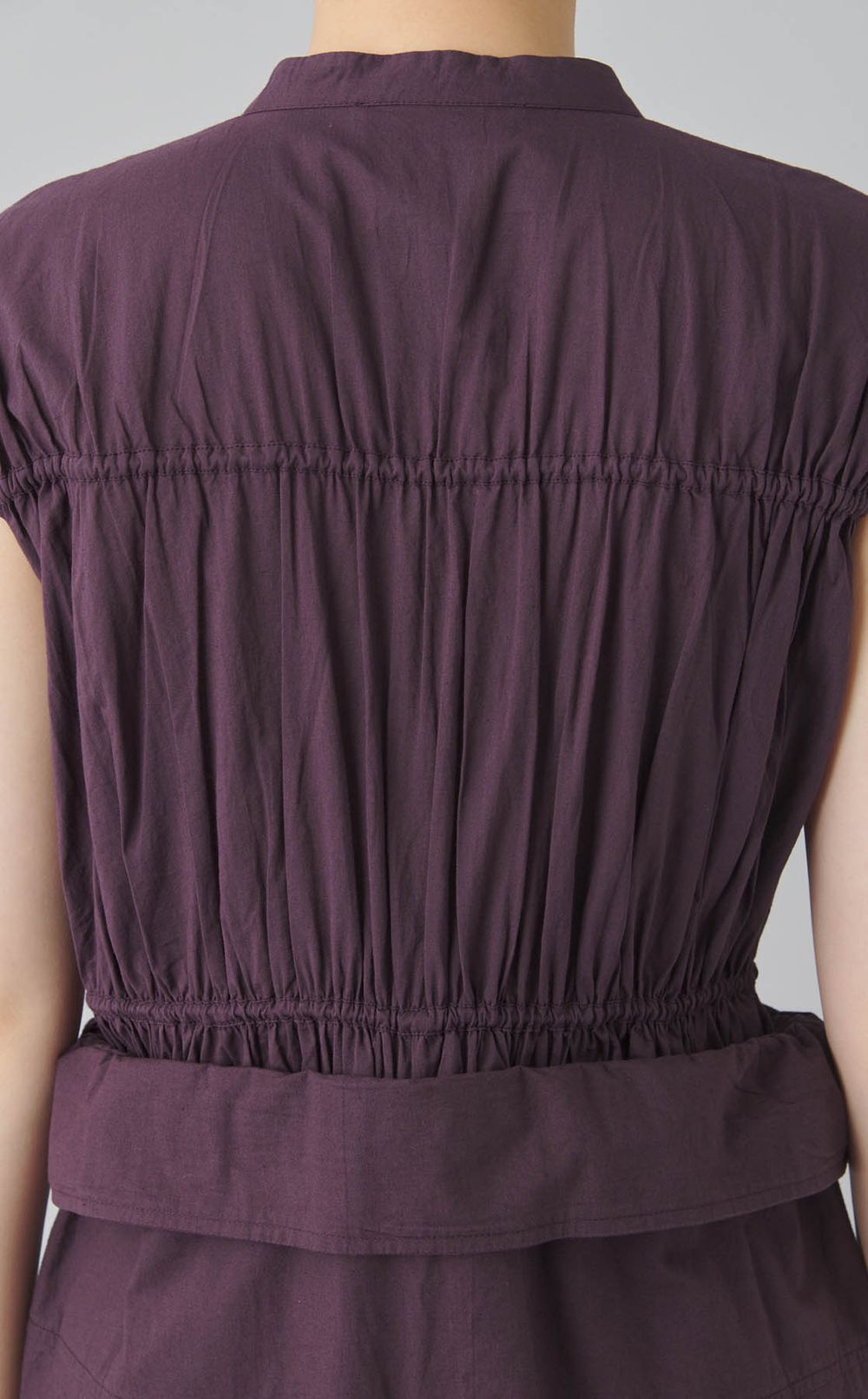 コットンギャザージャンプスーツ