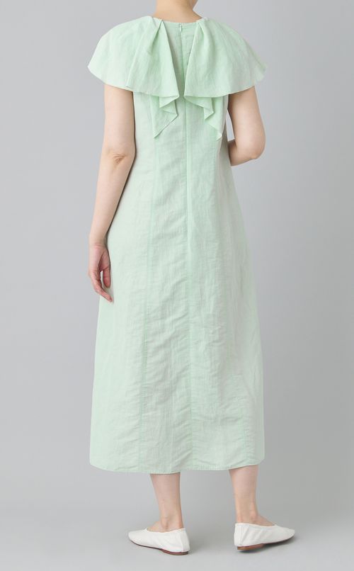 ラッフルカラーワンピース