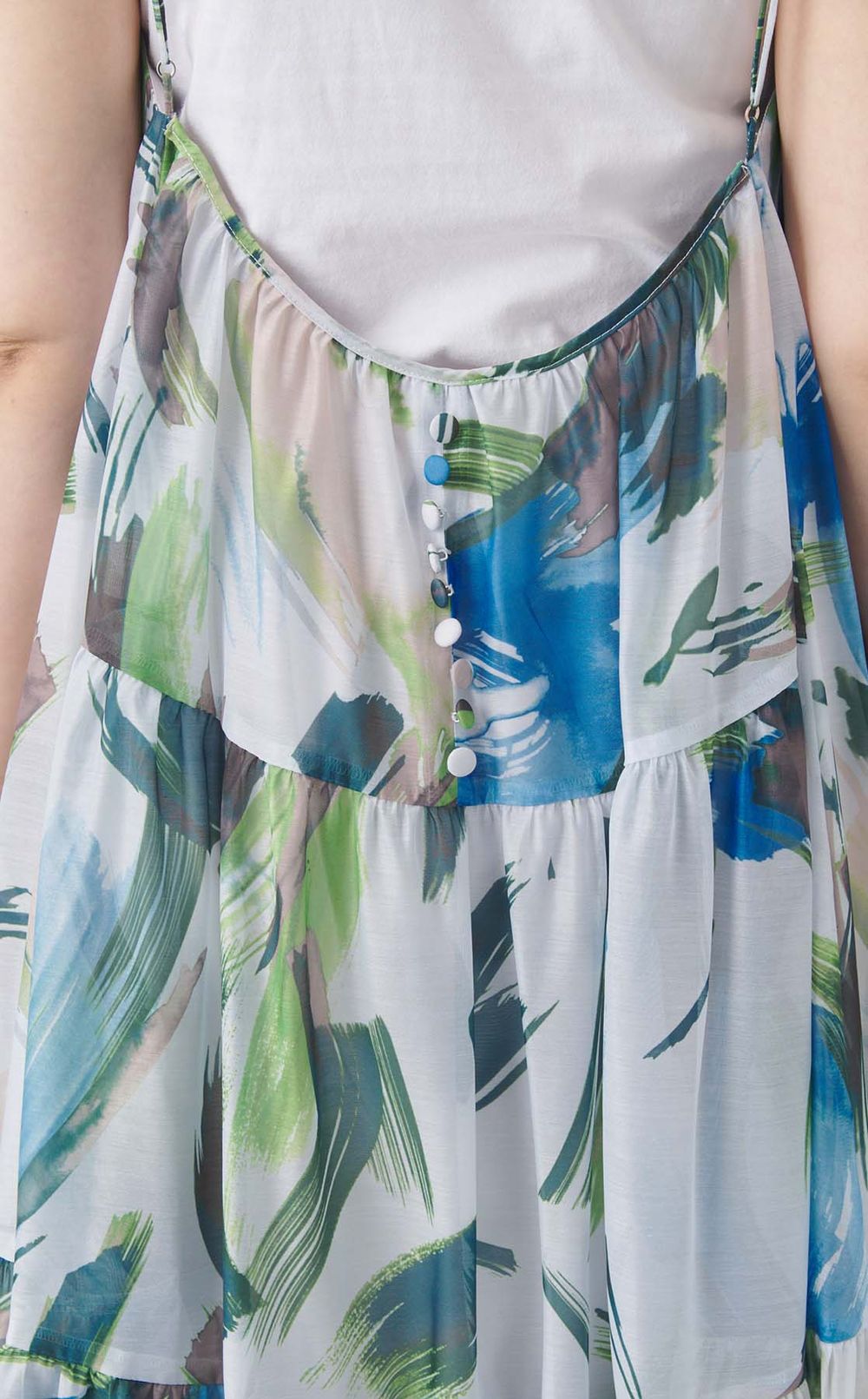 ペイントプリントキャミソールワンピース