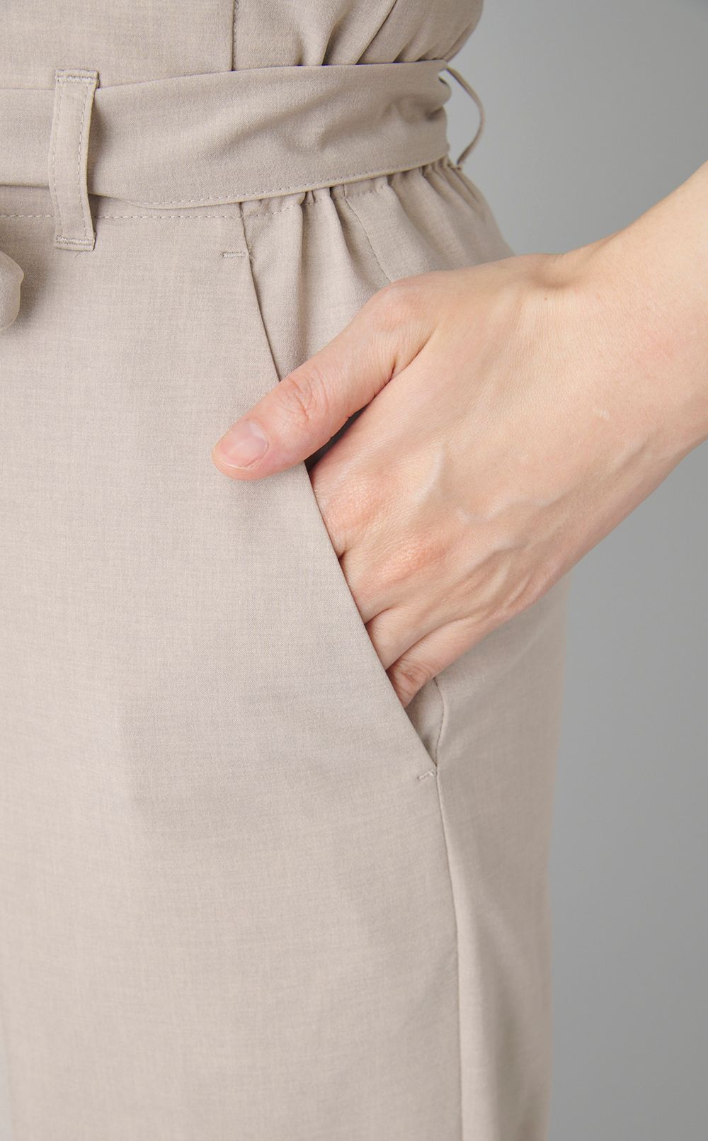 サマーウールハイウェストパンツ