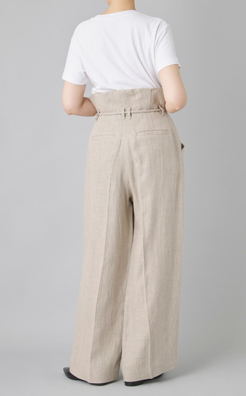 ハイウエストラップパンツ