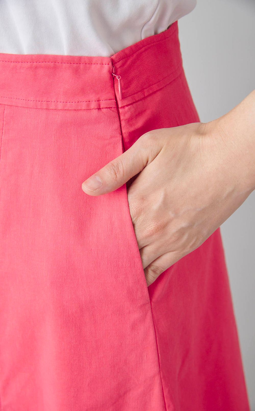 リネンAラインスカート