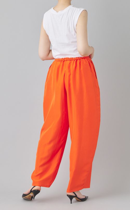 ハブタエシルクワイドパンツ