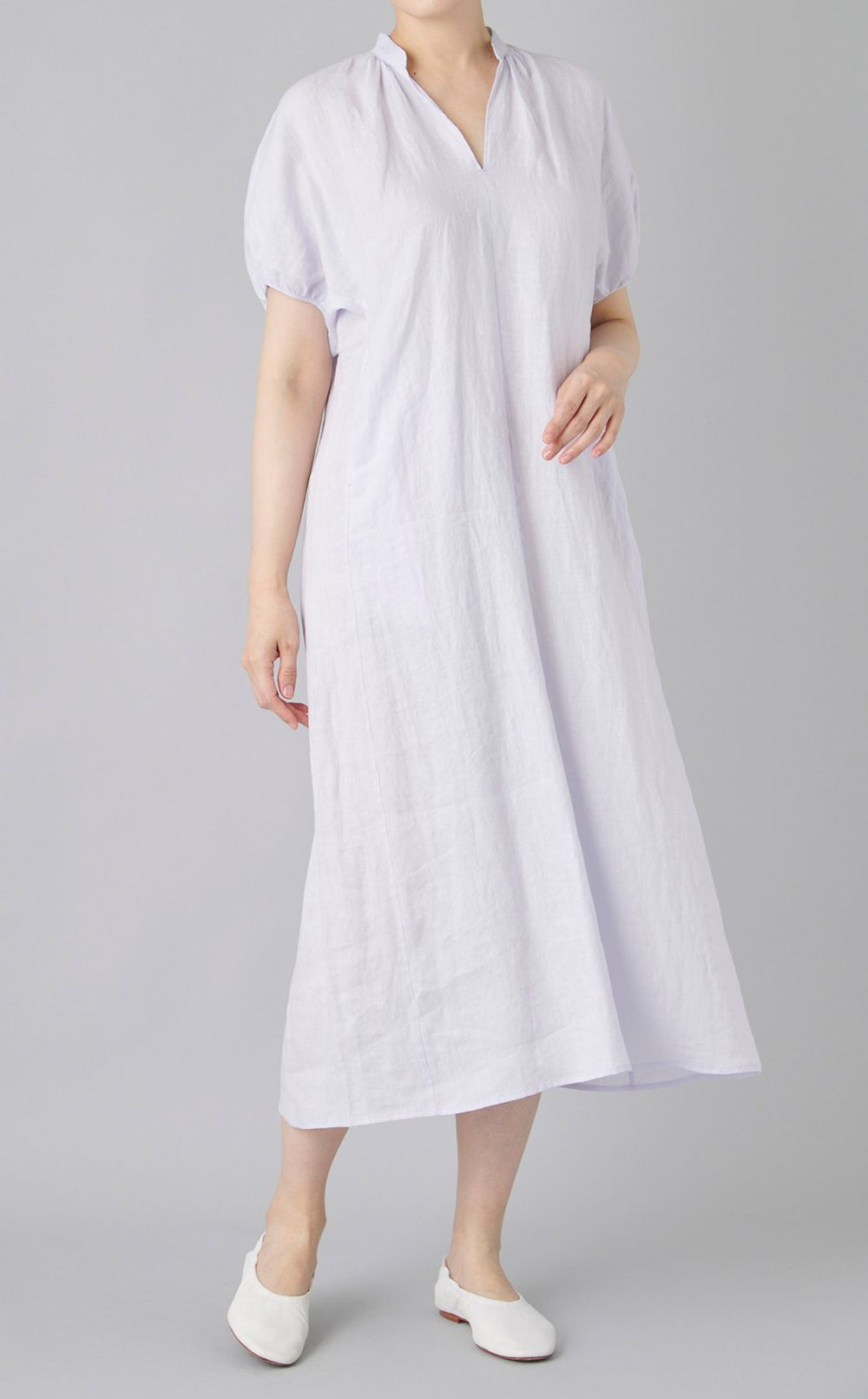 リネンバルーンスリーブワンピース