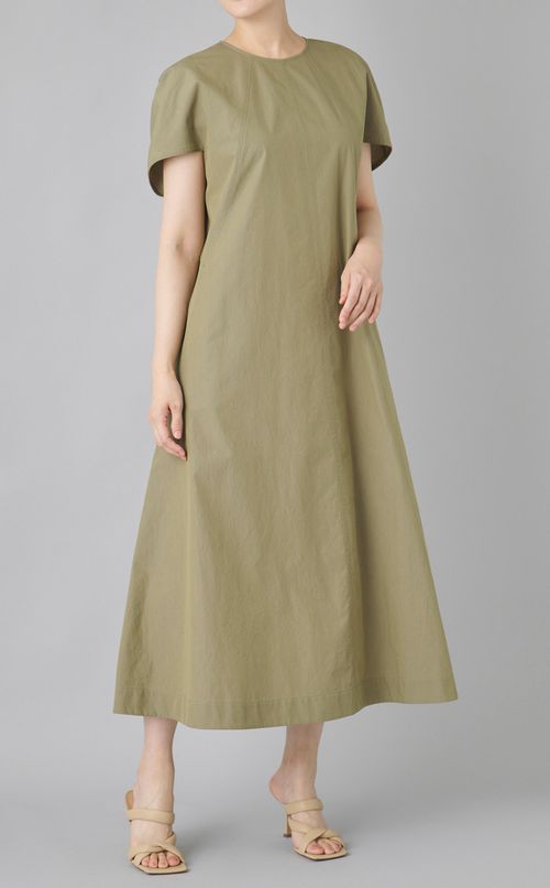 トライアングルデザインフレアワンピース