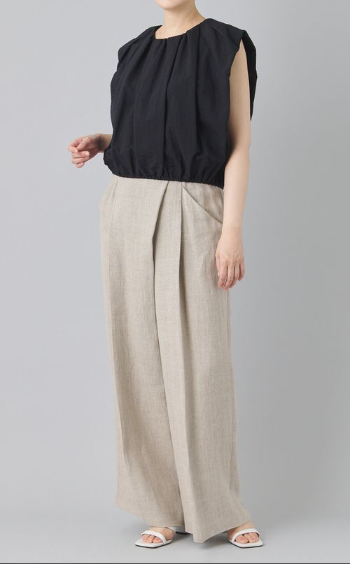 ハイウエストラップパンツ