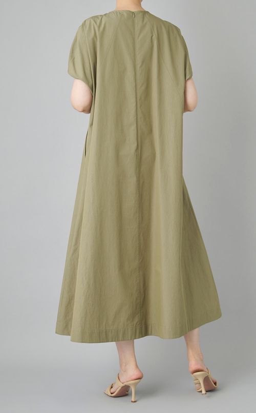 トライアングルデザインフレアワンピース