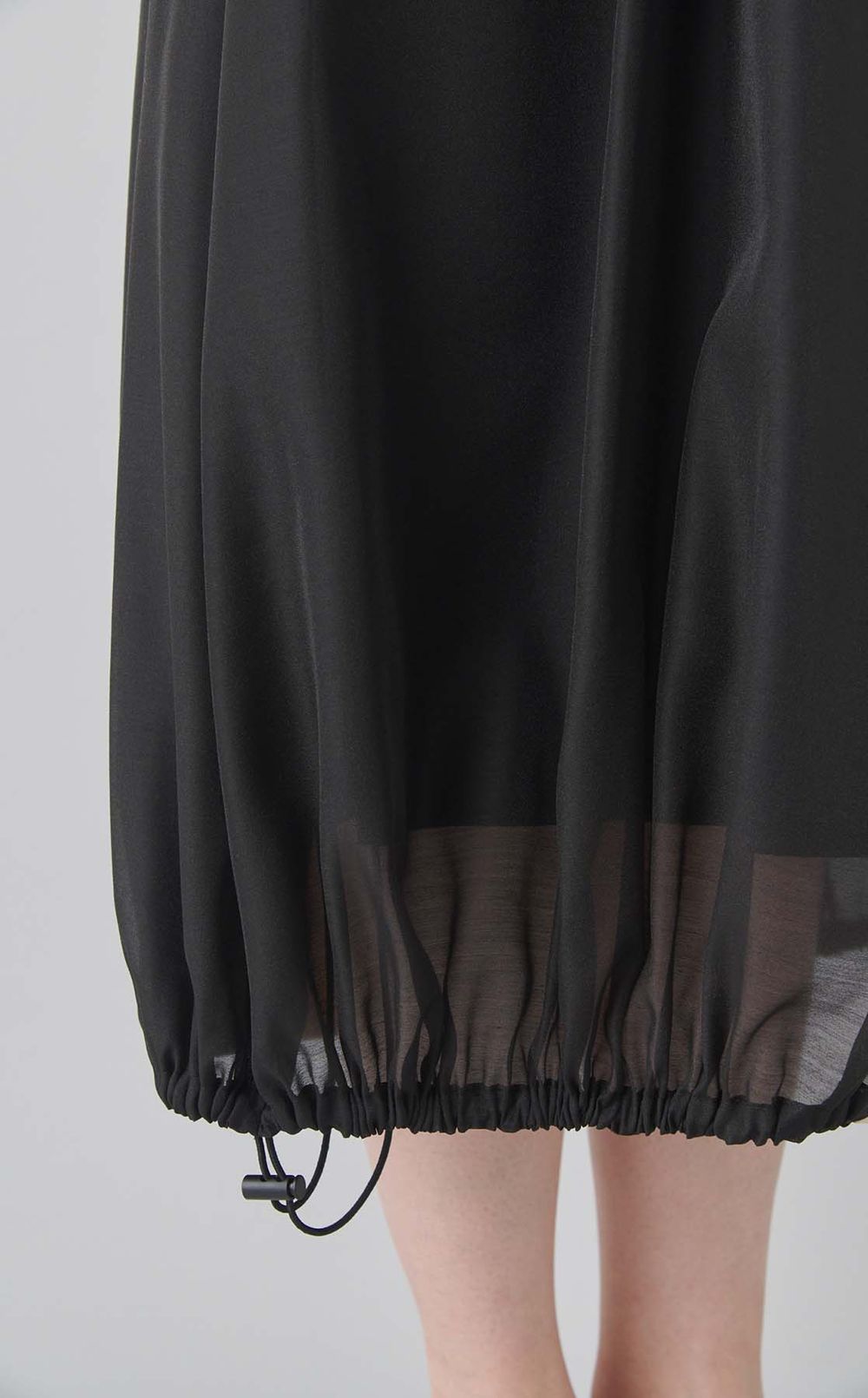 タフタ異素材コンビシャツワンピース