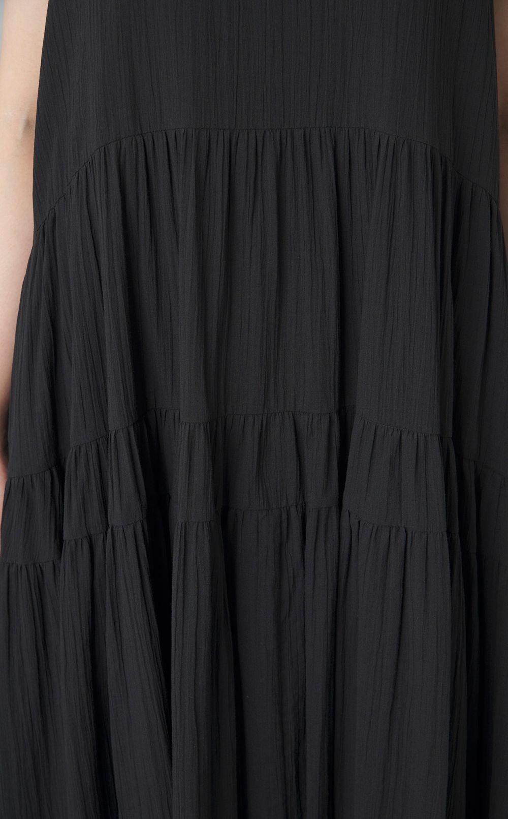 ティアードノースリーブワンピース