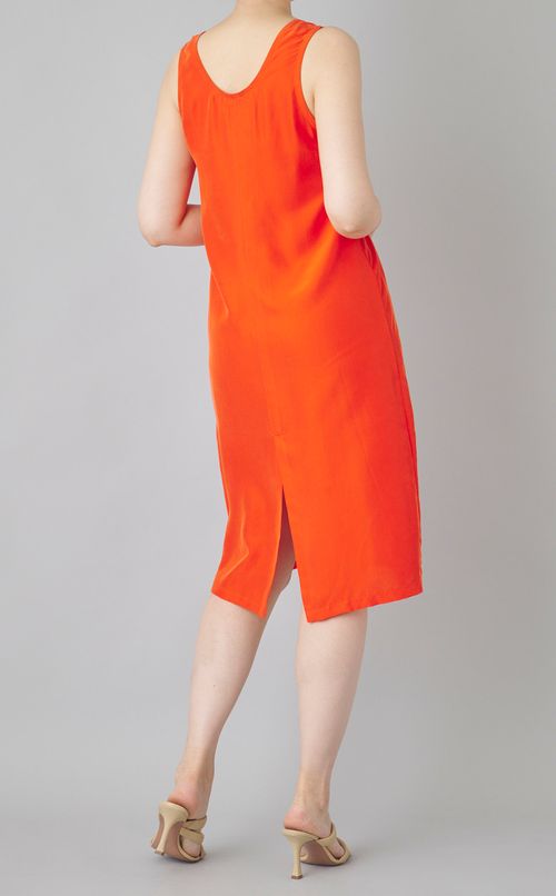 ハブタエシルクタンクトップドレス