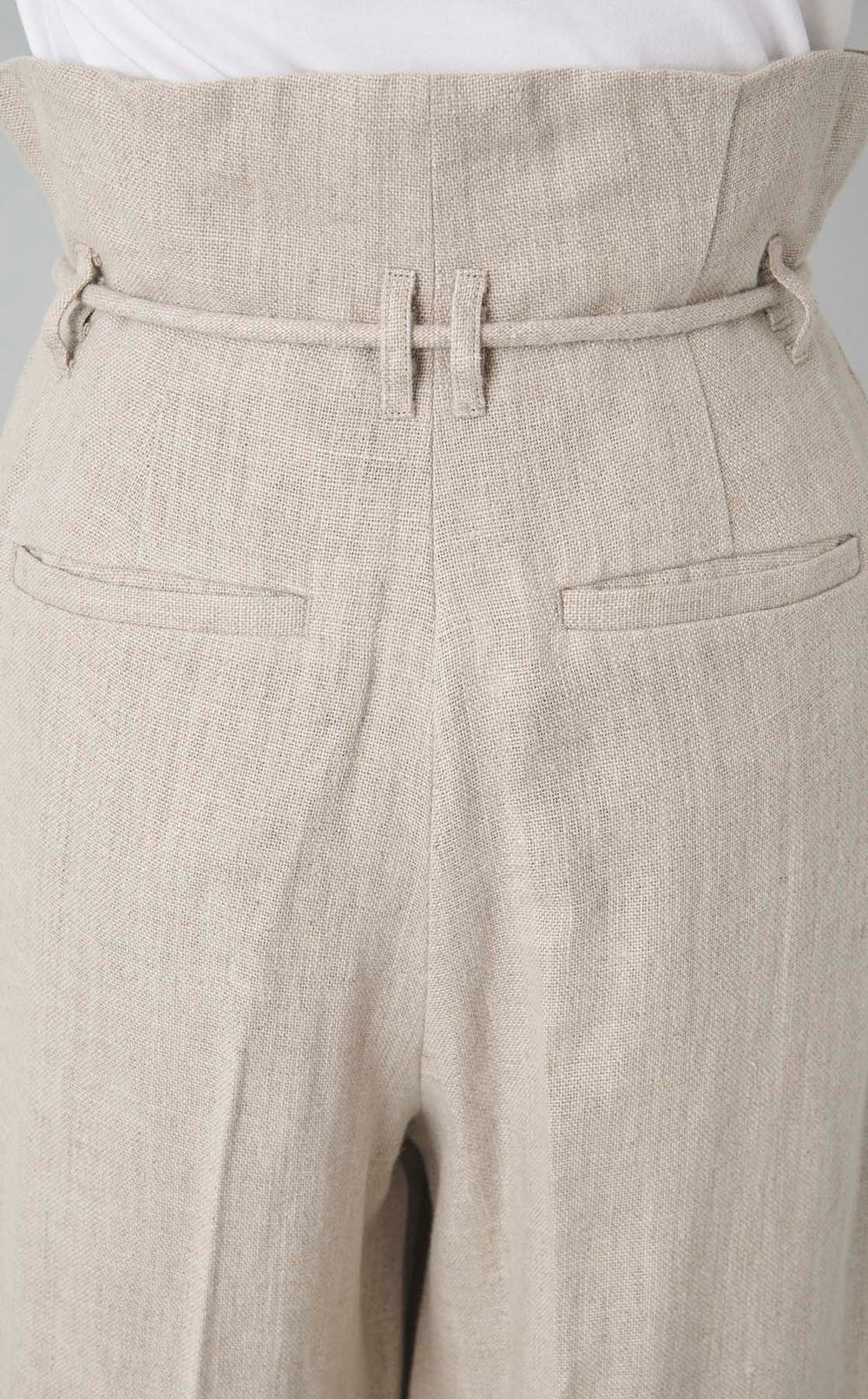 ハイウエストラップパンツ