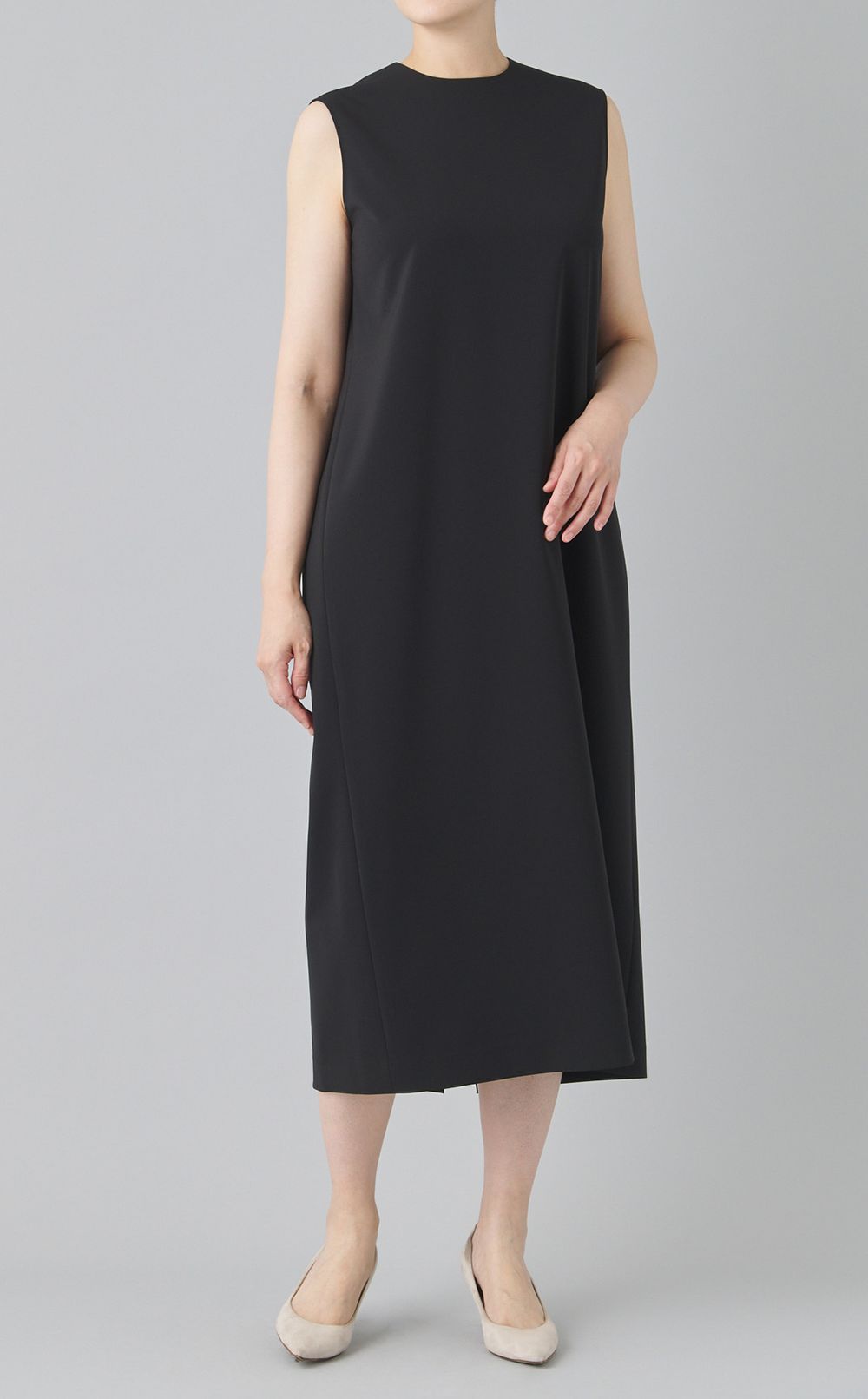 バックプリーツIラインワンピース