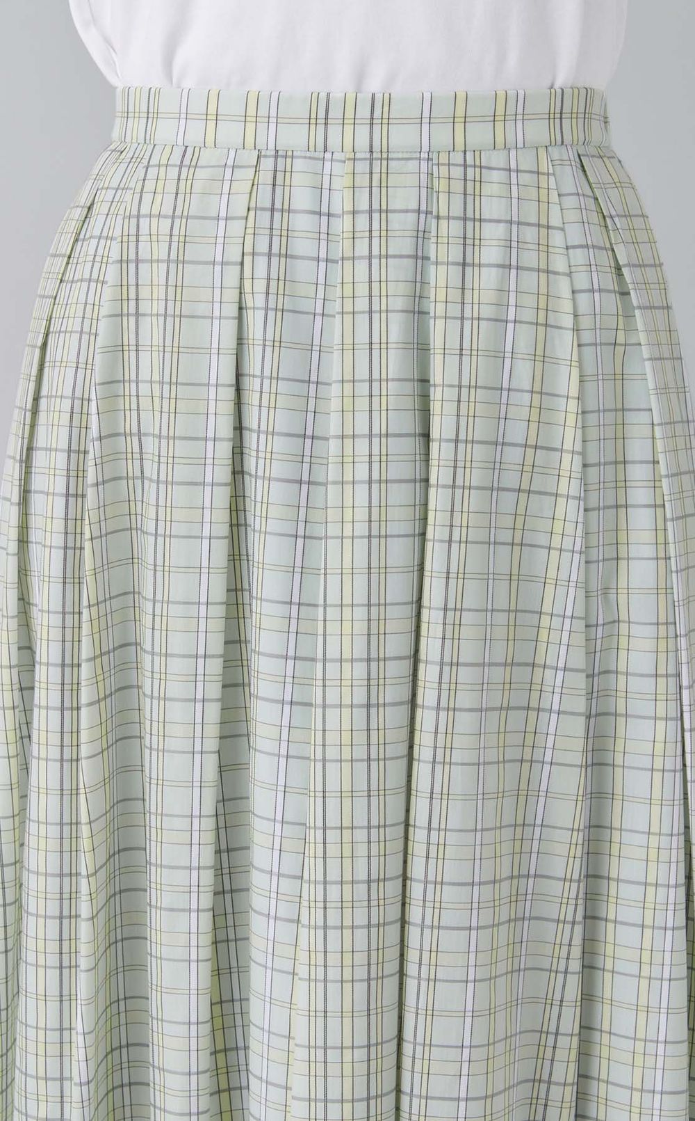 チェックタックスカート