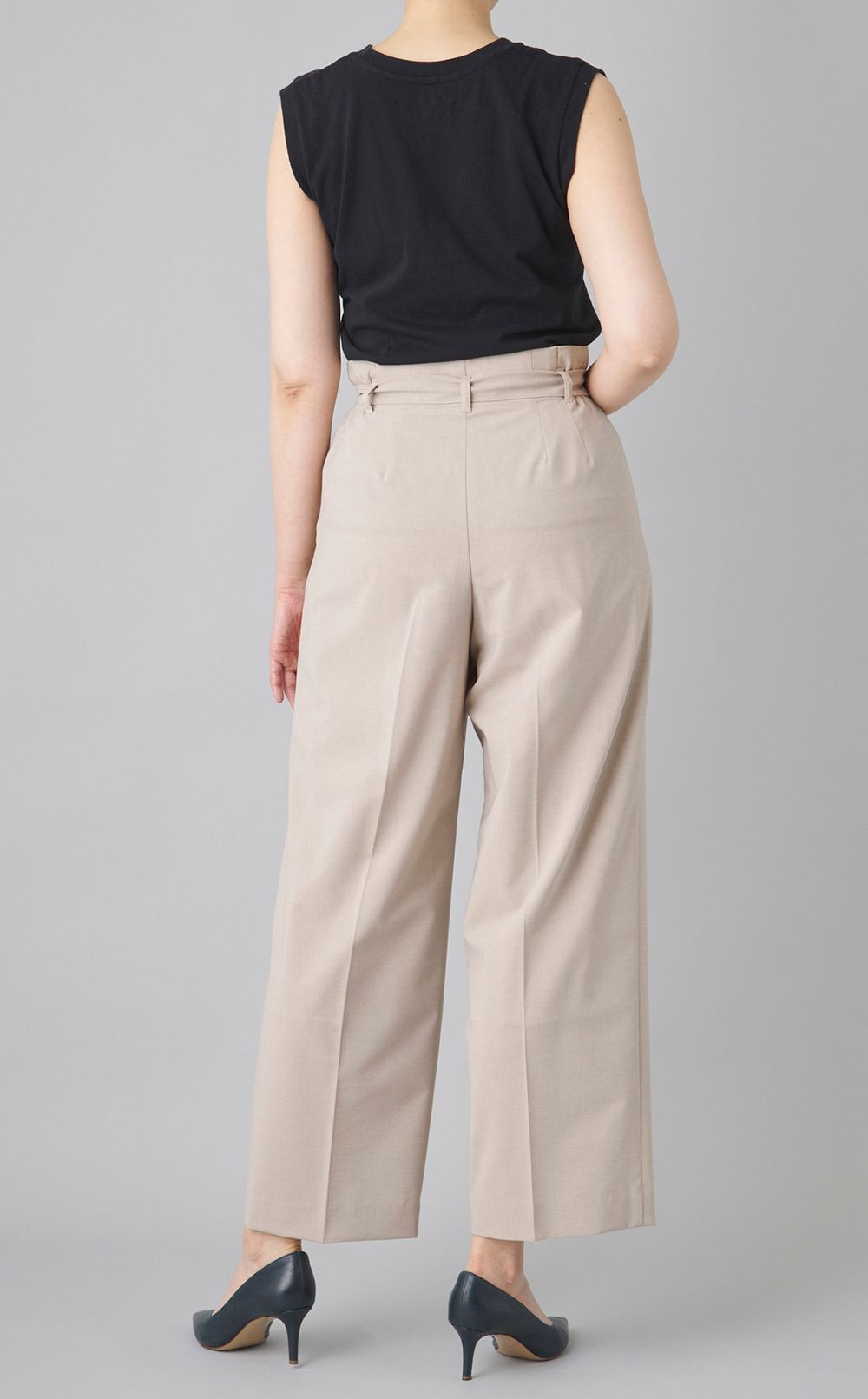 サマーウールハイウェストパンツ