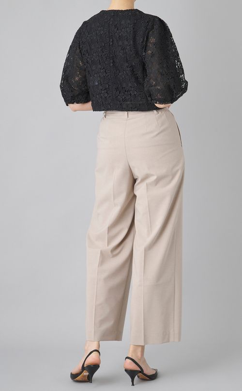 フラワーレースクロップドジャケット