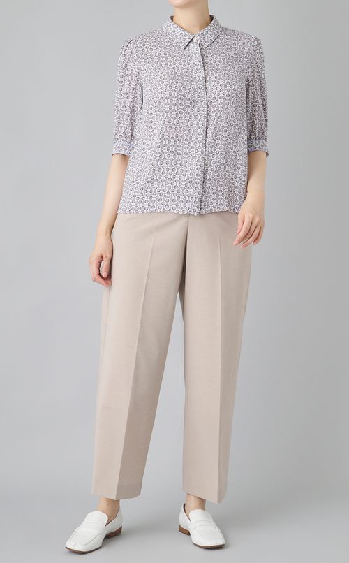 サマーウールハイウェストパンツ