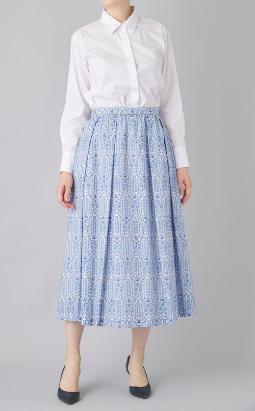 リバティコットンフレアスカート