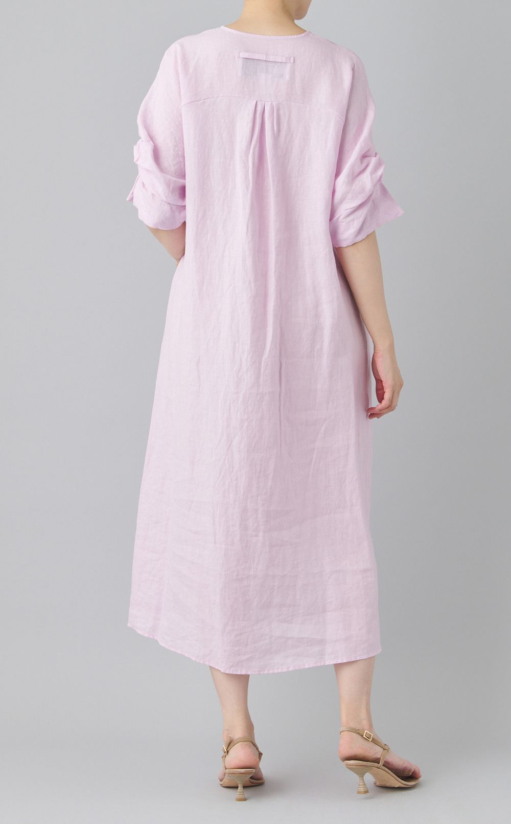 リネンツイストスリーブワンピース