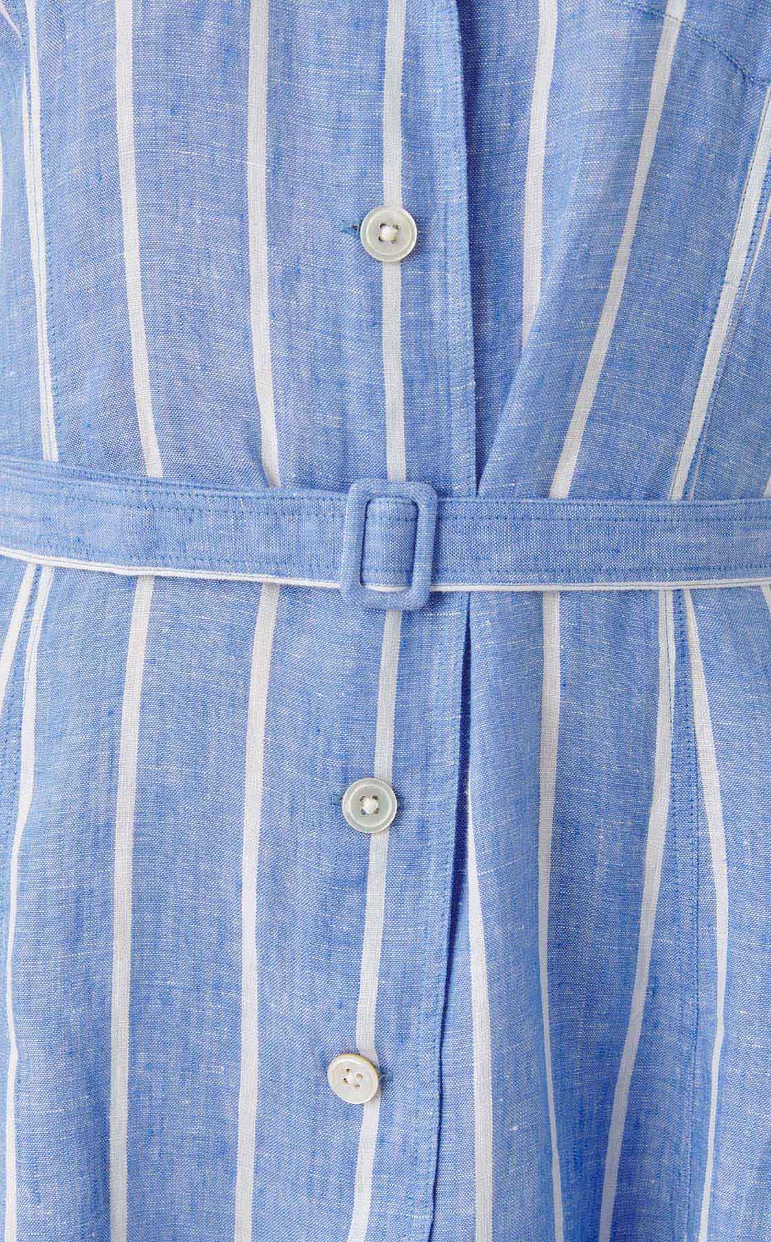 Polo Ralph Lauren｜オープンカラーストライプワンピース