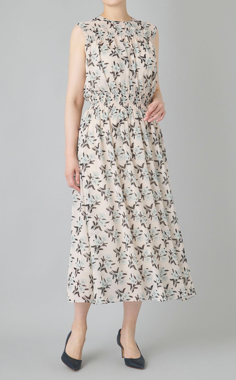 フラワーシフォンワンピース