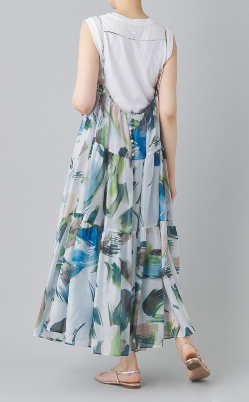 ペイントプリントキャミソールワンピース