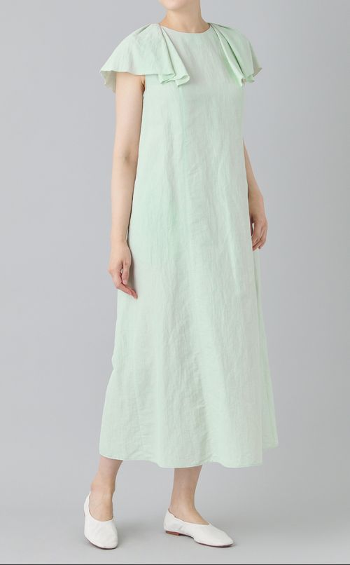 ラッフルカラーワンピース