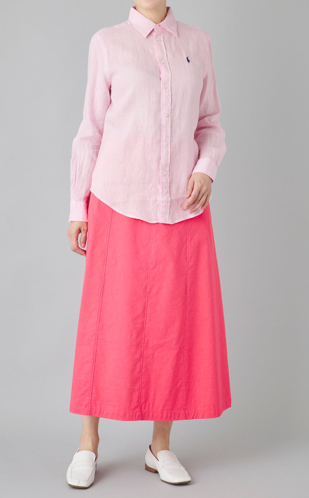 リネンAラインスカート