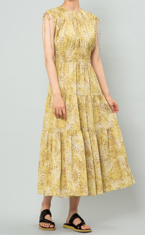 ブーケプリントワンピース