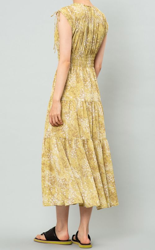 ブーケプリントワンピース