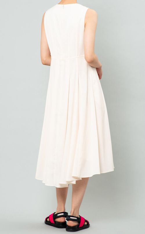 リネンライクフレアワンピース