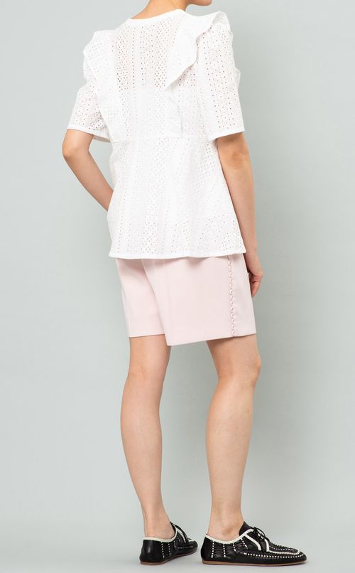 コットンエンブロイダリーブラウス