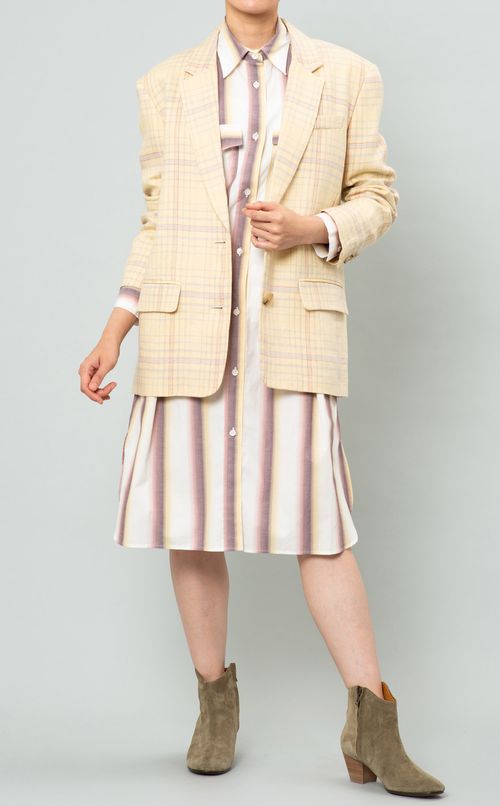 チェックテーラードジャケット