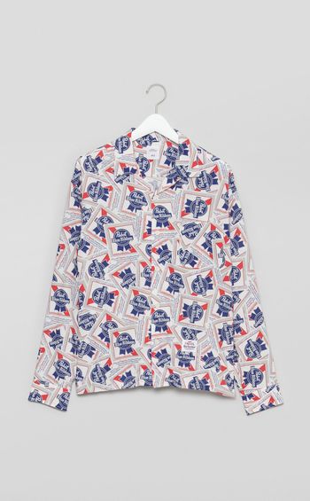 ロングスリーブオープンカラーシャツ